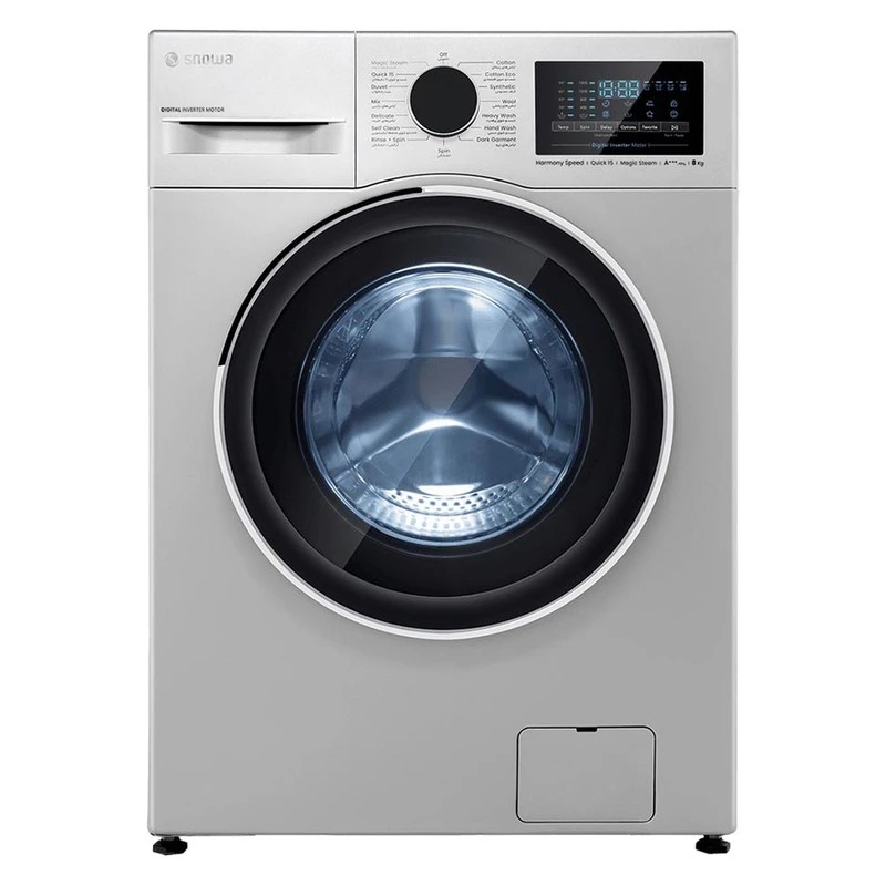 ماشین لباسشویی 9 کیلو گرمی اسنوا مدل SWM-F92S استیل